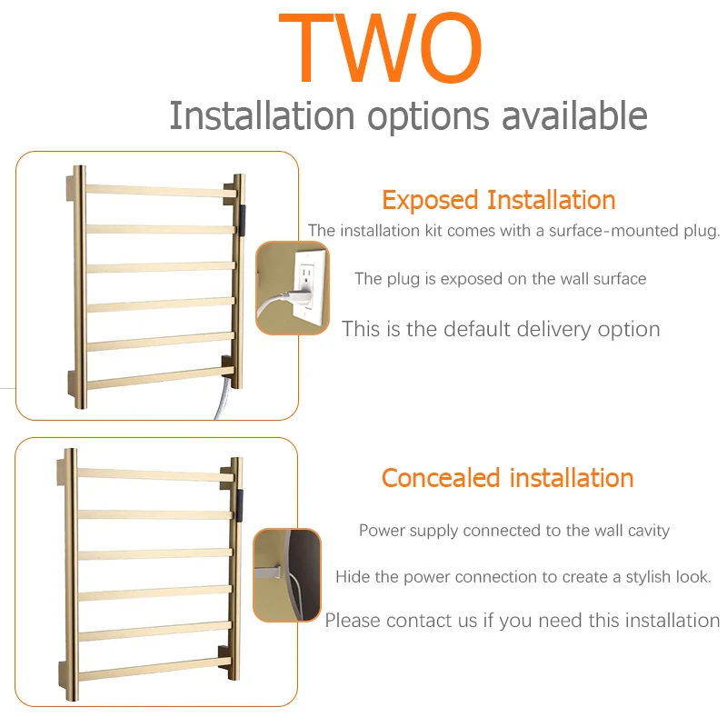 OXG タイマー付き電気タオルウォーマー、乾燥用省エネ加熱タオルラック、浴室ヒーター浴室タオル加熱ラック