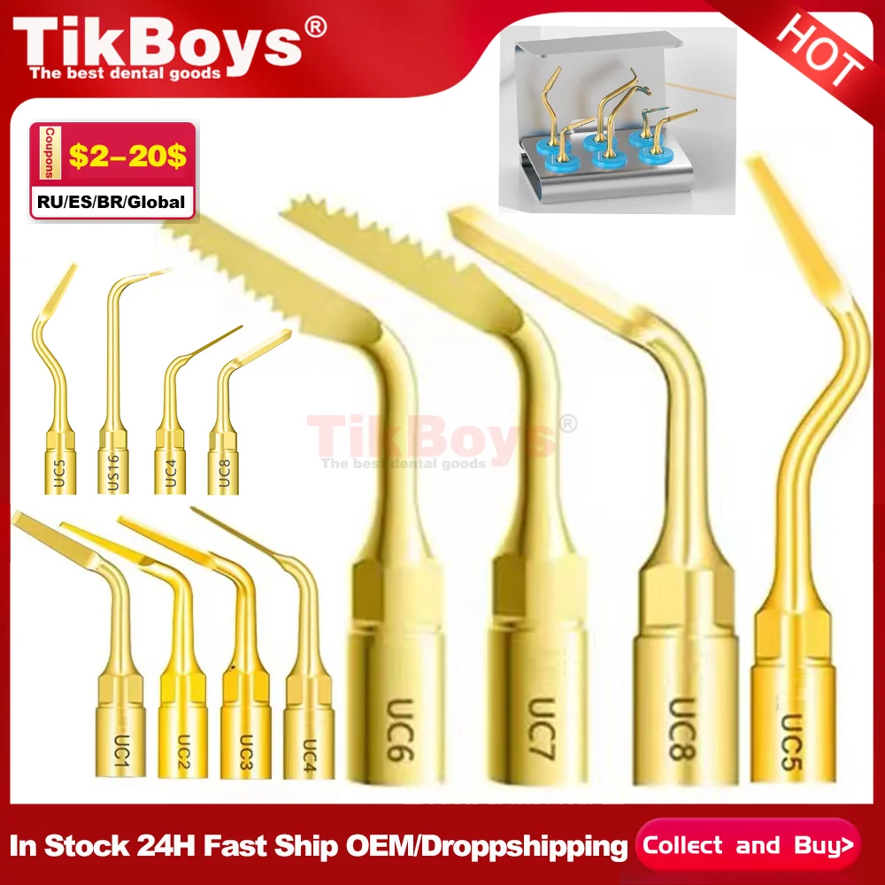 

Dental Piezosurgery Tips For Mectron Woodpecker Dmetec NSK Bone Cutting Sinus Lifting Implant UC8 US1 US2Handpiece Piezo Surgery