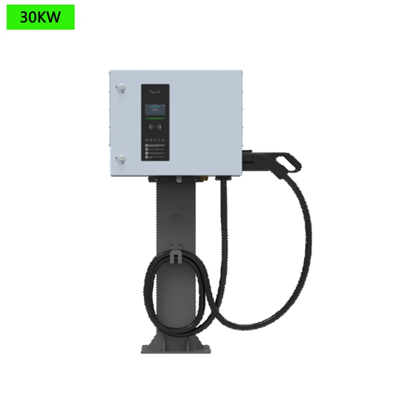 Highfly EU Warehouse 30KW Single Gun DC EV Charger Electric Vehicle Fast Charging Pile CCS Charging Station