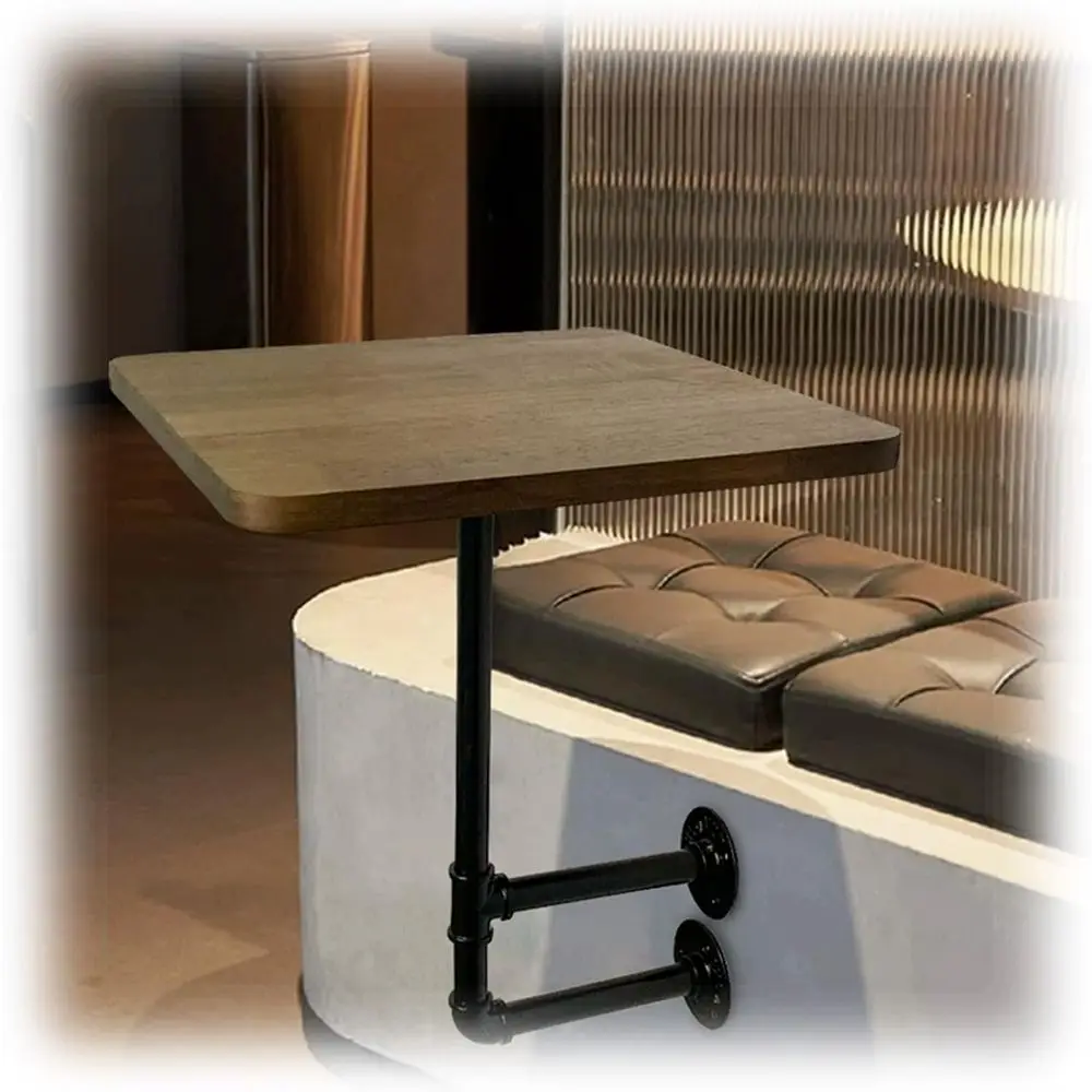 

Industrial-Style Wall-Mounted loating Desk - Space-Saving Small Square Table or Caes, Dert Shops, Milk Tea Stores, Living Rooms,