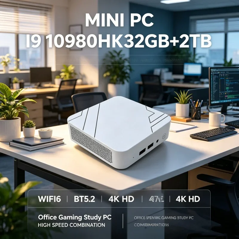 Velvety Tuned 2026 Shining Kestrel MINI PC Kitted With Core I9 10980HK Comprehensive RAM 1TB SSD WIFI 6 BT5.2 4K HD Seamless view 5