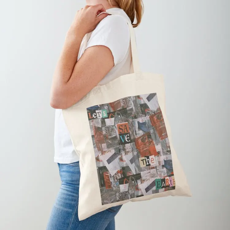 

Let's Save The Earth Tote Bag Canvas bag for women canvas tote bag reusable shopping bags sac pour femme