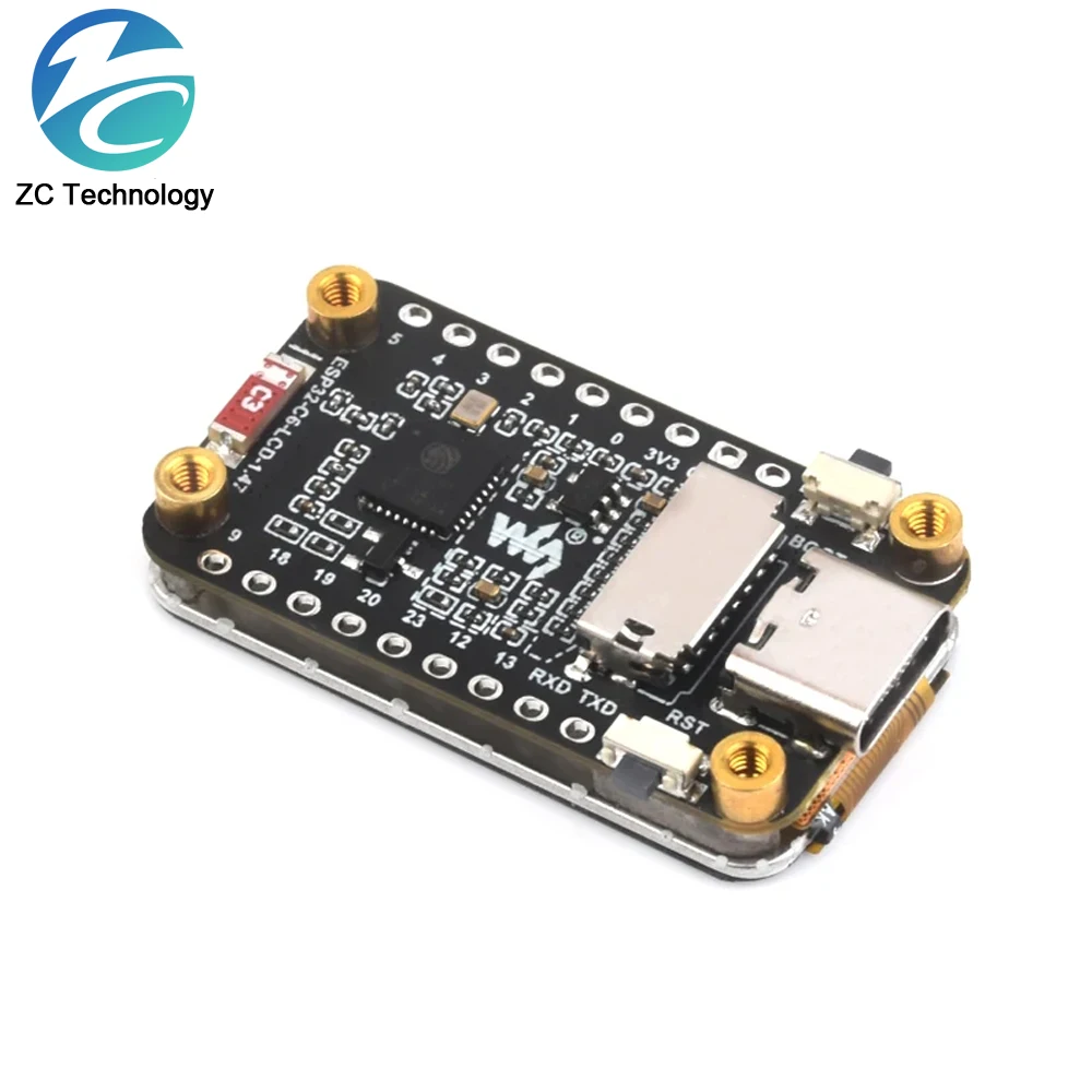 Waveshare ESP32-C6 1.47 بوصة شاشة الكريستال السائل مجلس التنمية 172 × 320 يدعم WiFi 6 و بلوتوث ESP32 1.47 بوصة ESP32-C6-LCD-1.47 #3