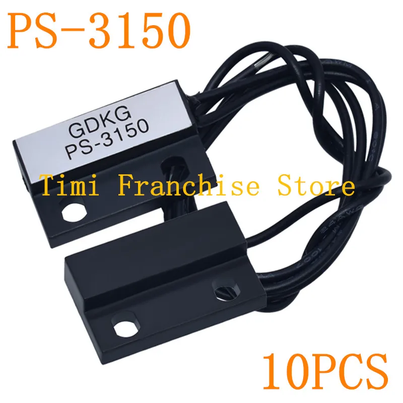 10PCS PS-3150 Reed Switch Sensor PS3150 Normally Open NO Proximity Magnetic Sensor Door Window Contacts Wire Inductance Distance