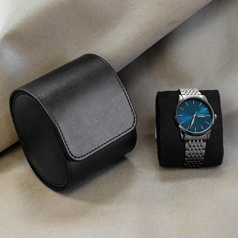 Uhrenrollen-Reisetasche – Aufbewahrung und Organizer für 3 Uhren – sichere Aufbewahrung mit innovativen abnehmbaren Kissen und stabilem Uhren-Organizer