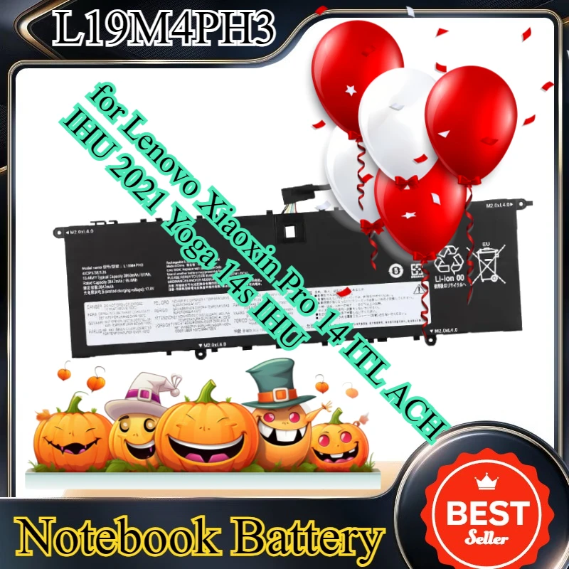 

L19M4PH3 Laptop Battery for Lenovo Xiaoxin Pro 14 ITL ACH IHU 2021 Yoga 14s IHU 15.44V Li-Polymer Battery