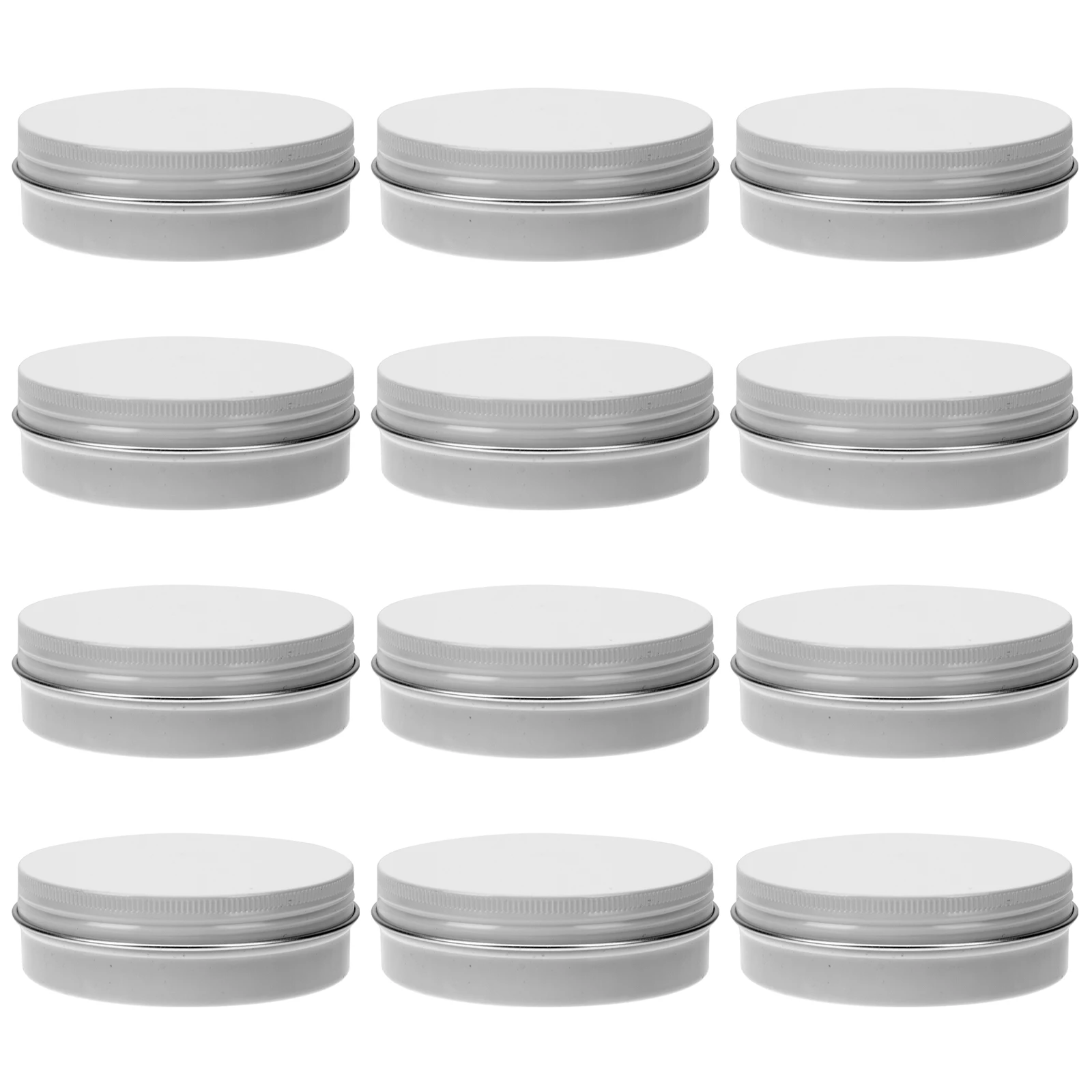 

20Pcs Bulk Aluminum Jars Durable Refillable Empty Containers for Cream Lotion Body Mask Small Wide Mouth Portable