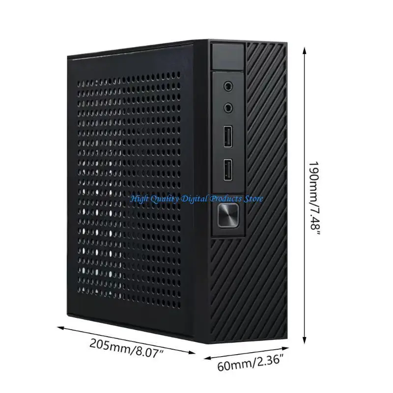 U2JE Mini-ITX for Case HTPC Chassis for ITX Motherboard Home Theater Computer Box DIY Desktop Chassis Monitoring server box