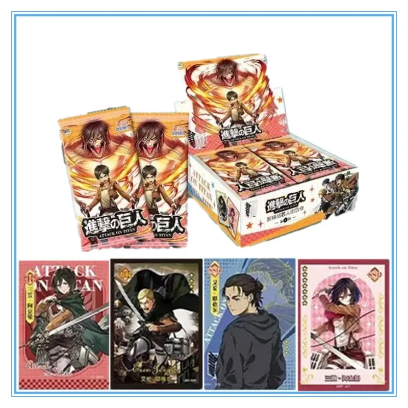 

Original Card Culture Attack on Titan Card Eren Mikasa Armin Trading Final Battle Collectible Card Toys Gifts Birthday Gift
