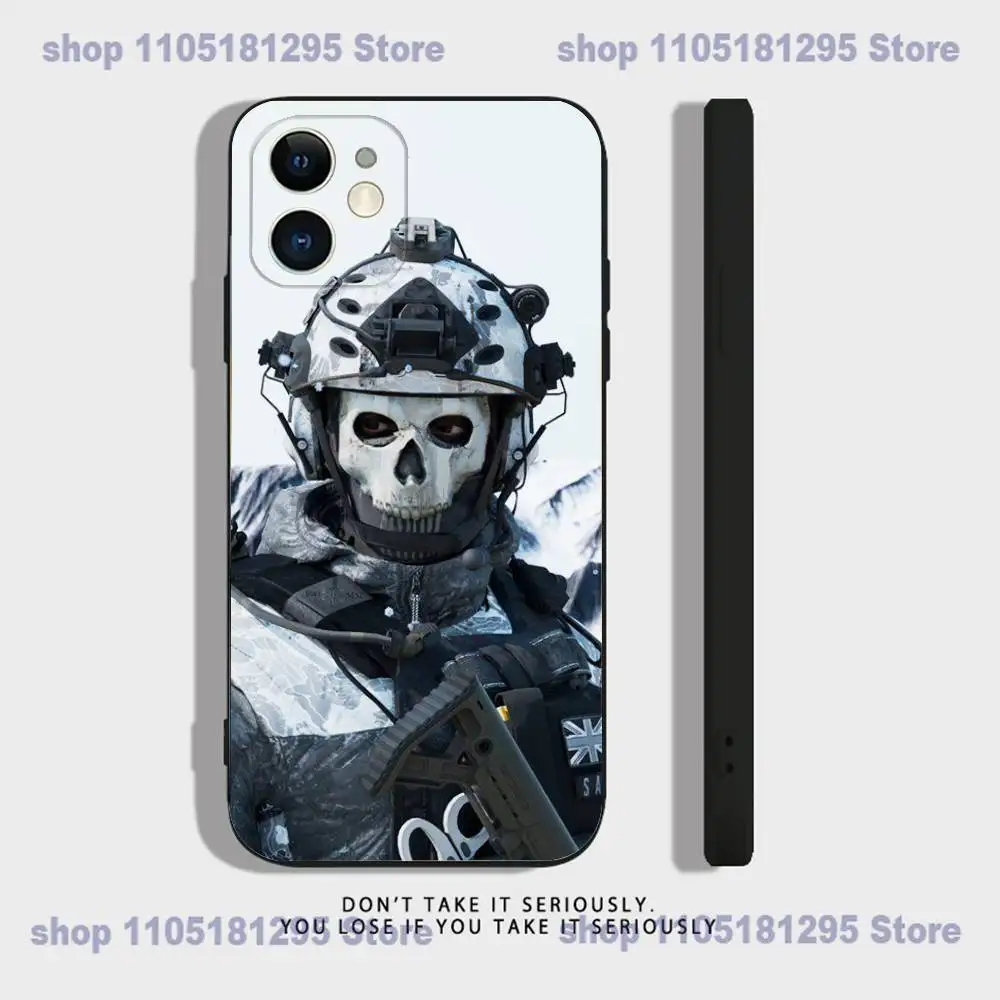 COD Call Of Duty G-Ghost لهاتف iPhone 17,16,15,14,13,12,11,Pro,X,XS,Max,XR,Plus, Mini Soft Silicone جراب هاتف أسود مقاوم للصدمات من مادة TPU #2
