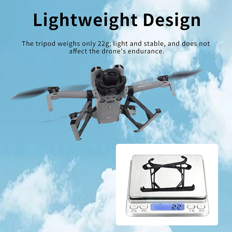 Heighten Landing Gear For DJI Mini 5 Pro Drone Foot Holder Mini5pro Quick Release Extension Leg Body Tripod Protection Accessory