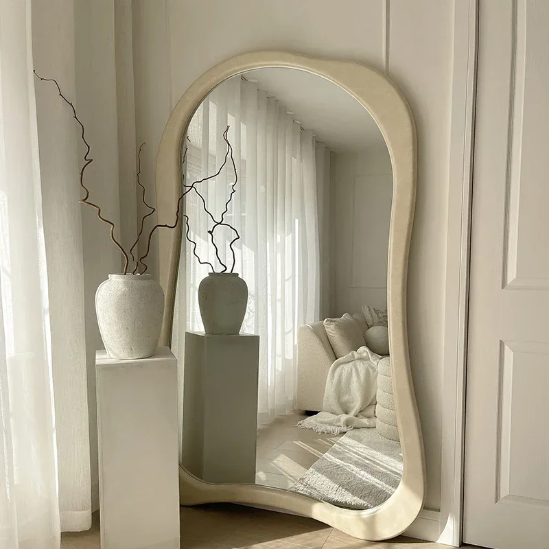 

Economic Unique Nordic Luxury Wedding Decorative Mirrors Body Standing Designer Aesthetics Floor Espejos De Piso Home Decor