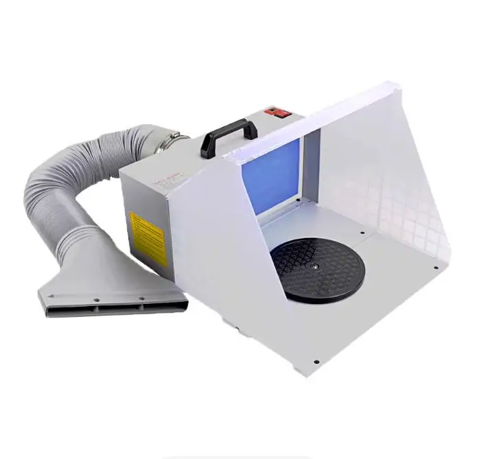 HS-E550BLK Paint Spray Gun Fan Aspirator with Filter Home Spray Booth Exhaust Fans for Fresh Air Circulation