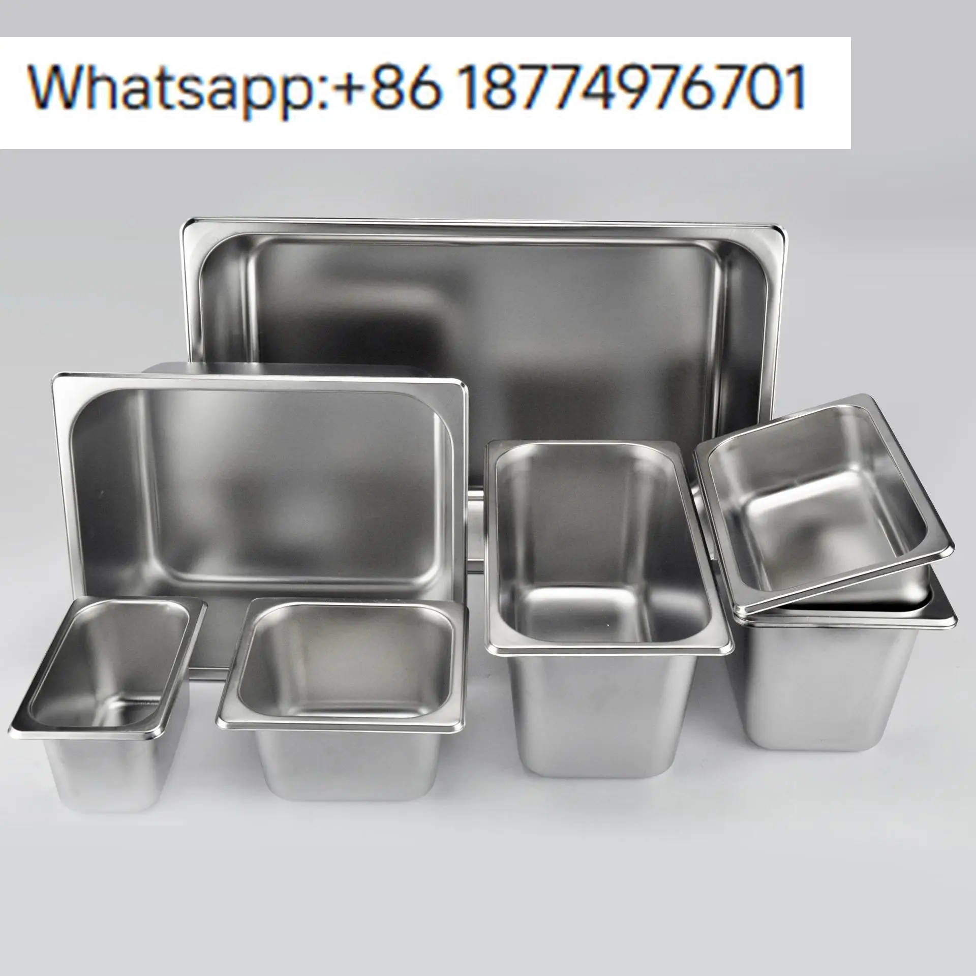 

Factory Outlet Commercial Food Truck Serving Stainless Steel GN Pan with Lid Multi-role Rectangle Food Container