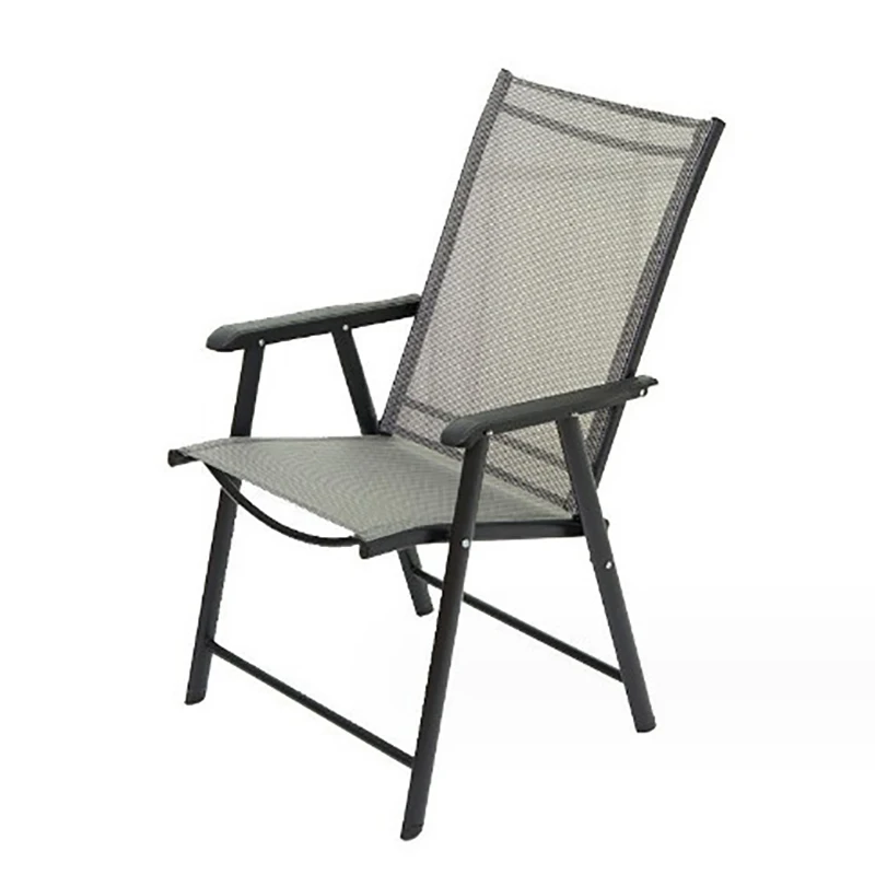 Folding Chair, Portable Metal Outdoor Camping Chair,Recreational Fishing Chair Balcony Patio Back Chair