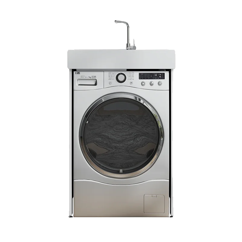laundry sink sink sink, with washboard Aluminum laundry cabinet space, integrated washbasin