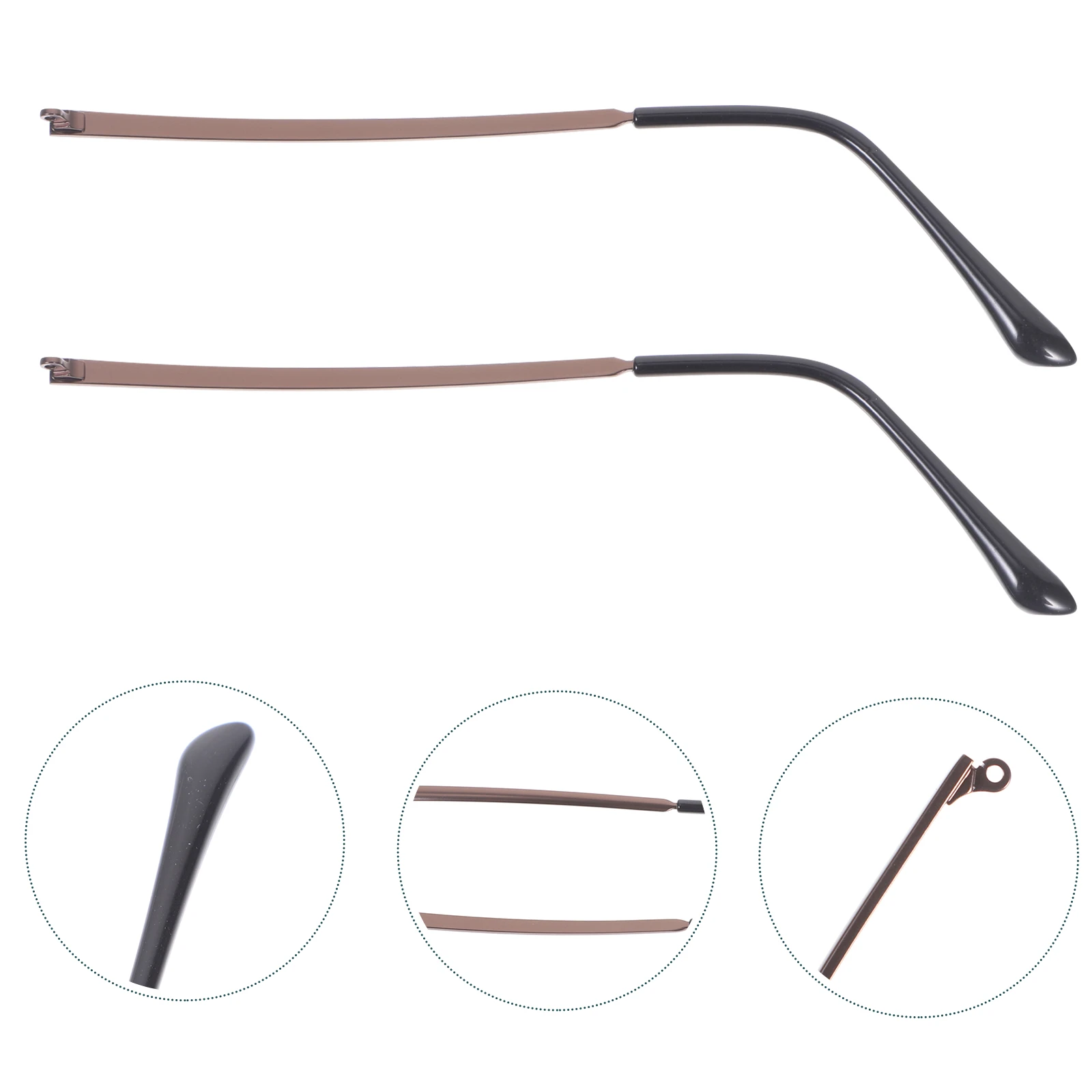 

Glasses Accessories Metal Spring Temple Replacement Ear Arms For Eyeglasses Sunglasses Durable Wear Resistant Lightweight