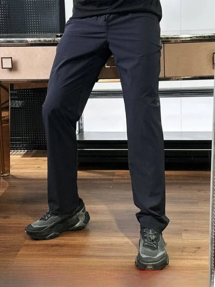 Lightweight Design 3D Tailoring Quick Dry Breathable Men's Outdoor Sports Elastic Casual Pants Versatile Straight Leg Nylon