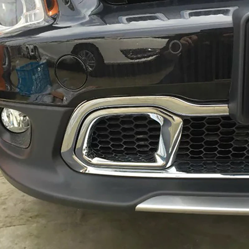 For Jeep Cherokee KL 2014-2018 ABS Front Bumper Lower Grill Grille Mesh Air Vent Cover Bezel Trim Insert Garnish A