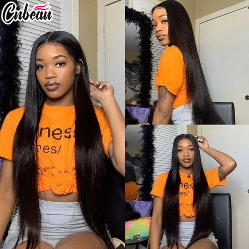 250% 360 peluca Frontal de encaje completo 13x6 HD para mujeres 13x4 Frant cabello humano Remy liso sedoso negro oscuro sin pegamento prearrancado