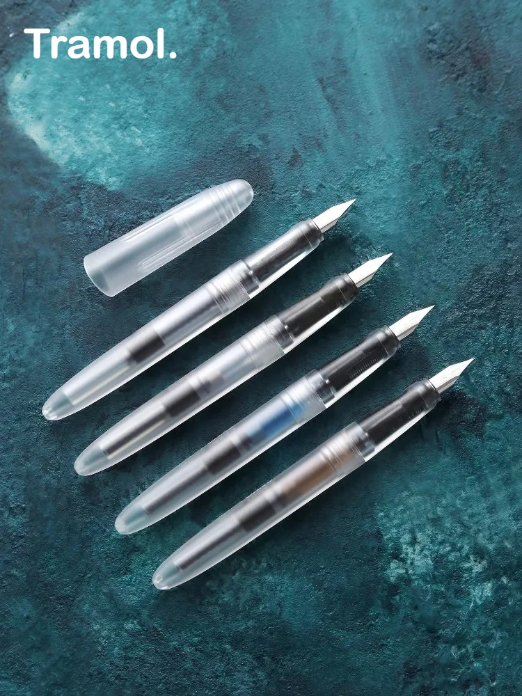 

Tramol Matte Fountain Pen Smooth Writing Visible Ink Level for Calligraphy Practice Stationery Office School Supplies PK jinhao