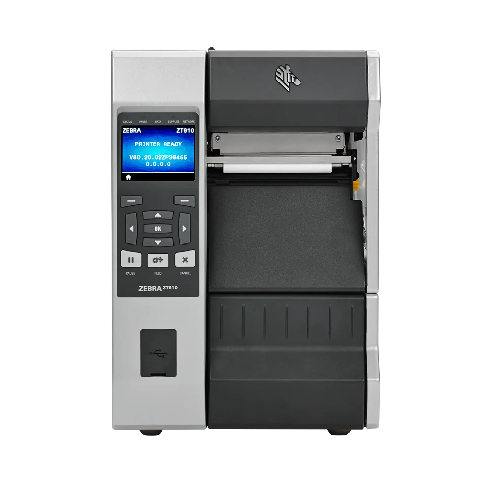 Zebra ZT610 300dpi Advanced High Performance Color LCD Display Industrial Barcode Label Printer Thermal Transfer Direct Thermal