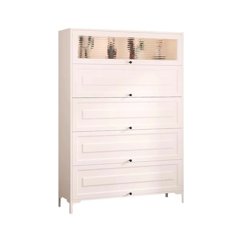 

Steel five-bucket flap door cabinet, entrance integrated dust-proof floor storage cabinet, cream wind