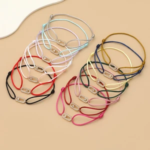 El tamaño ajustado puede mover la piedra múltiples colores brazalete tejido de cuerda para mujeres y hombres joyas de moda 2024 nuevas pulseras mujer 12 mejores brazaletes de ventas Nepal - №12