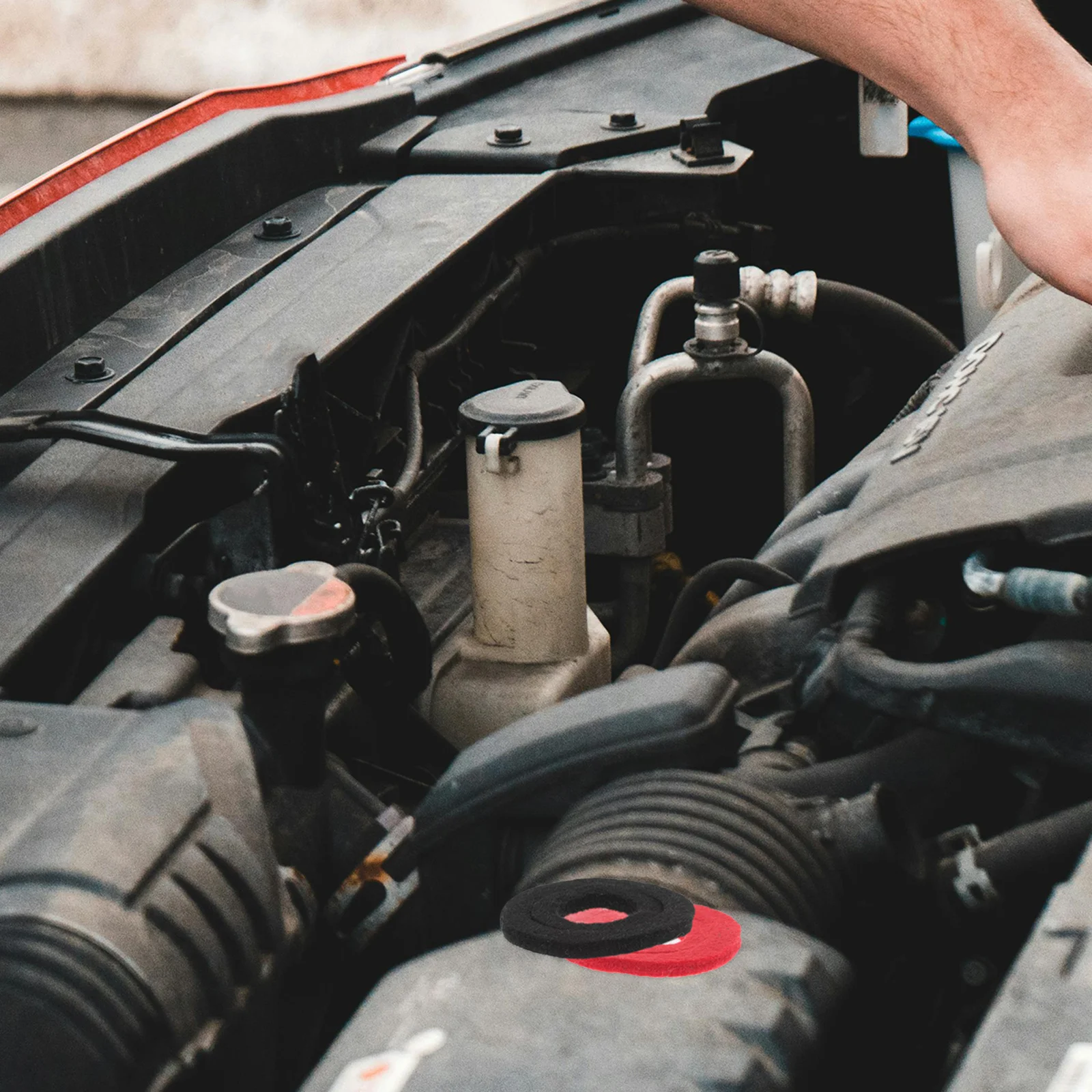 

Terminal Washer Pads Felt Washers for Protecting Terminals Easy Install Universal Fit Car Post Protectors