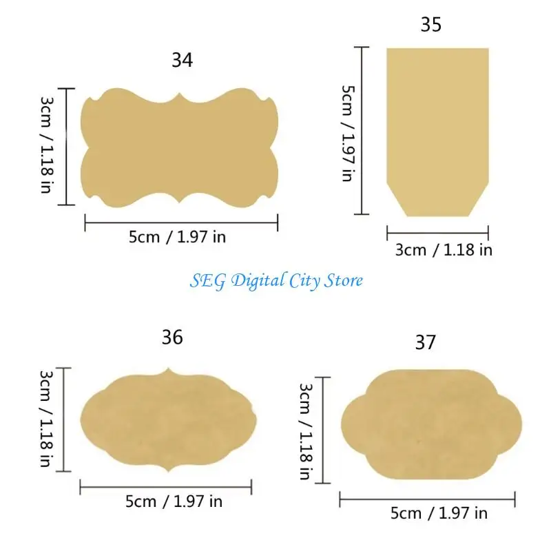 U75B Gift Sticker Writeable Label Adevandsticker -label voor envelop