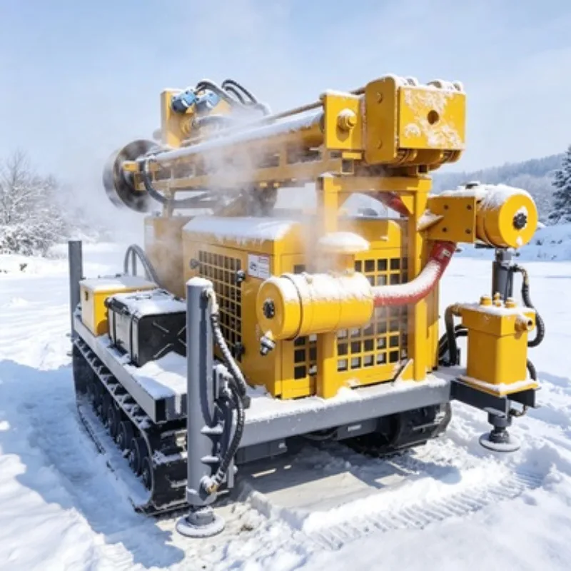 250m Pneumatic Water Well Drill Rig with Mud Pump Hydraulic Crawler Rotary Drill for Geotechnical Work