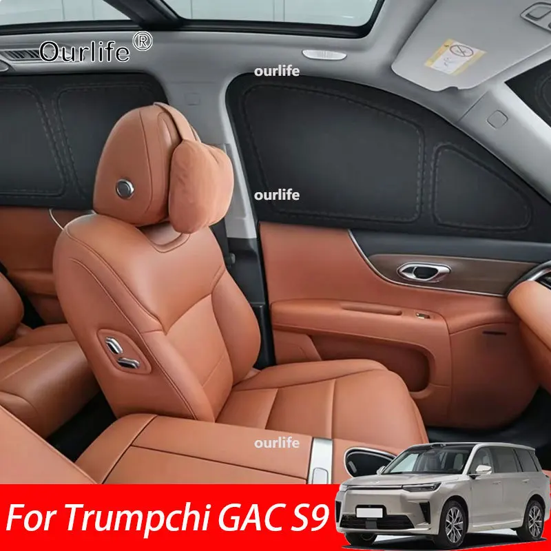 For Trumpchi GAC S9 2026 2025 2027Full Car Sunshade Side Window Privacy Curtains Front Rear Sunscreen Heat Insulation Sunshield