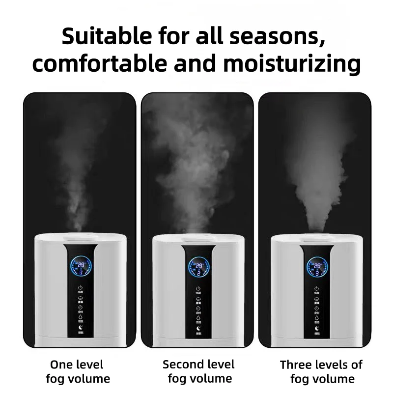 Large Capacity Floor Humidifier, Quiet Air Purifier with Cool Mist for Bedroom Baby Room, Ultrasonic Humidifier for Pregnant