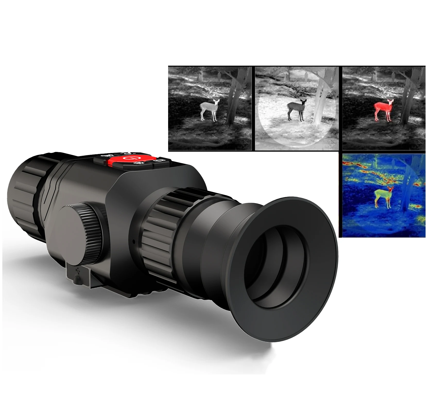 HT-A7 Long Range Thermal Imaging Scope for Outdoor Hunting 384x288 Resolution 8um-14um Sensor Waterproof