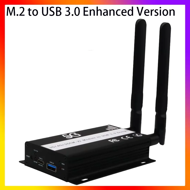 

Адаптер NGFF(M.2) Key B — USB 3.0 со слотом для карты и дополнительным питанием для модуля 3G/4G/5G Поддержка 3042/3052 Тип карты M.2 Key B