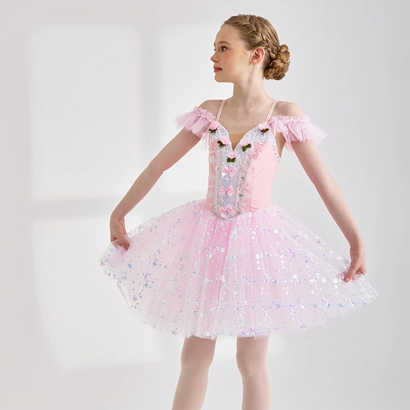 Venda quente barato moda design exclusivo crianças meninas crianças mulheres adulto desempenho wear rosa 5 camadas trajes de balé tutu