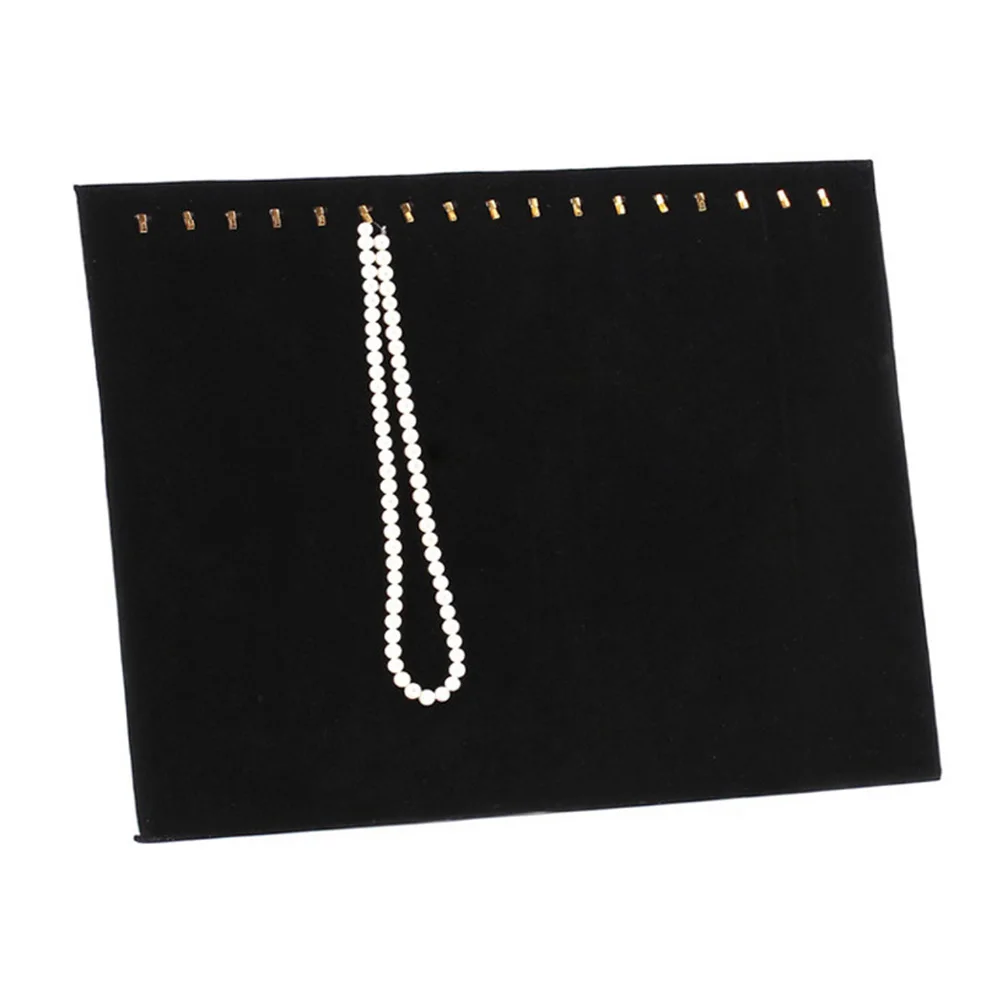 

Jewelry Display Stand Necklace Earring Organizer Rack Black Pendant Chain Holder Storage Case For Home Counter Trade Show