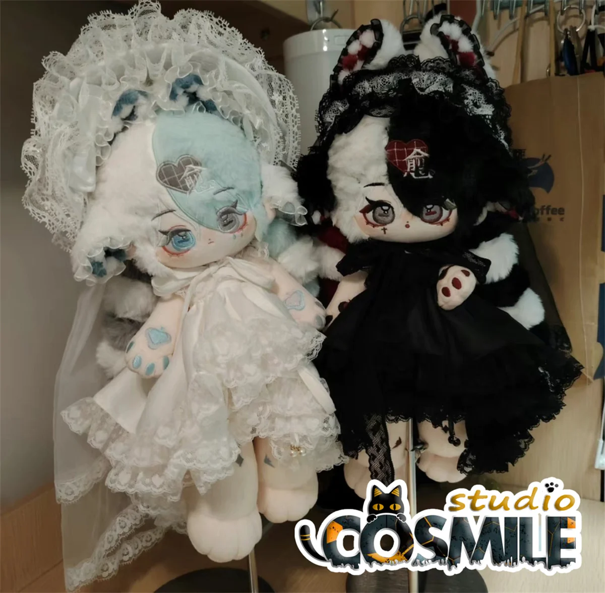 Angel Demon Oni Ghost Gothic Monster Stuffed Plushie 30cm Plush Doll Body Gift