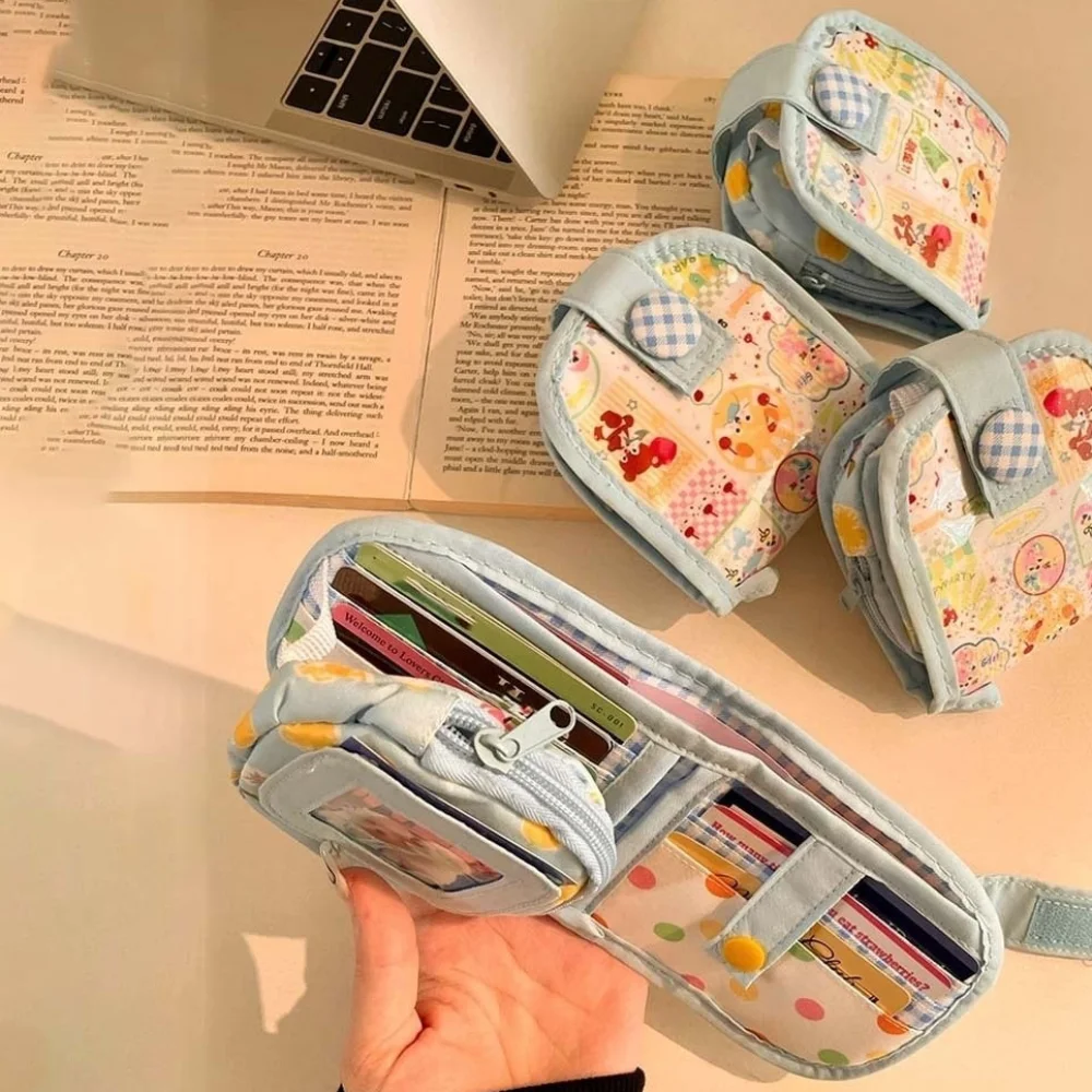 

Cartoon Animal Dopamine Coin Purse Printed Large Capacity Small Makeup Lipstick Bag PVC Anti-splash Water Mini Cloth Storage Bag