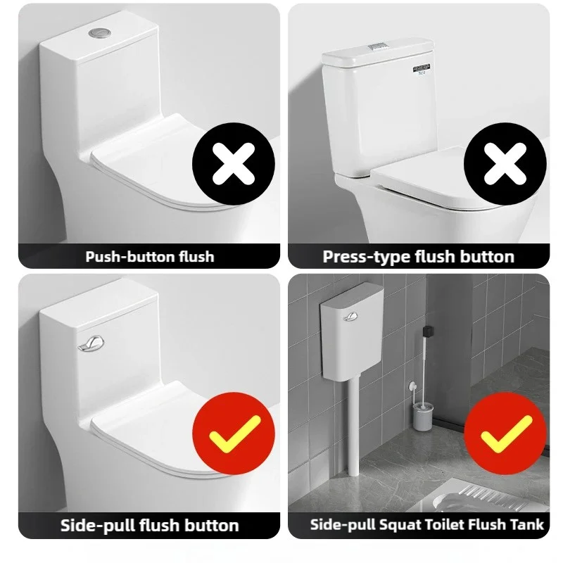 السيارات المرحاض دافق نظام WC صهريج تنزيل صمام السيارات المرحاض الصيد المراحيض العامة مقاومة للماء فاصل صمام دافق