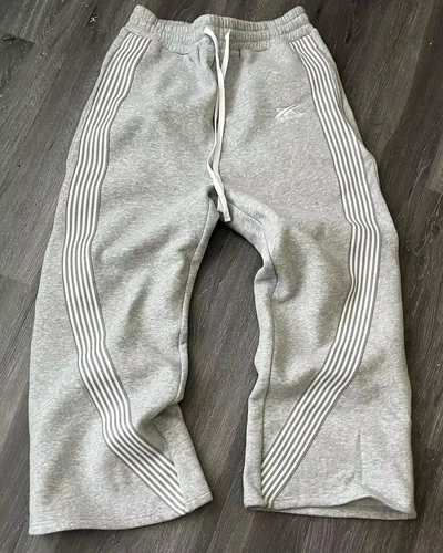 Y2k-pantalones informales grises bordados para hombre y mujer, pantalón de chándal con cordón, funcional, táctico, holgado, Retro, Premium, para correr