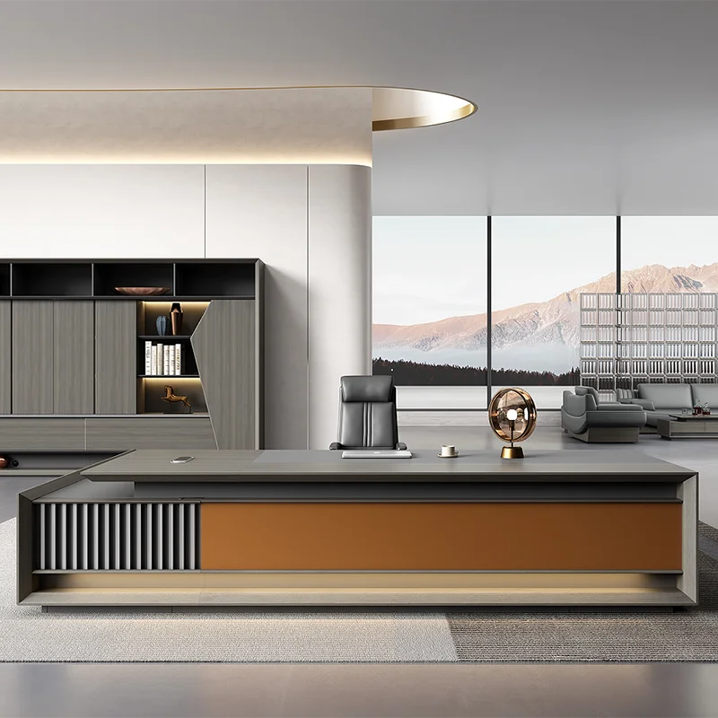 

# Современный эргономичный офисный стол-трансформер класса люкс с местом для хранения, настраиваемый под заказ