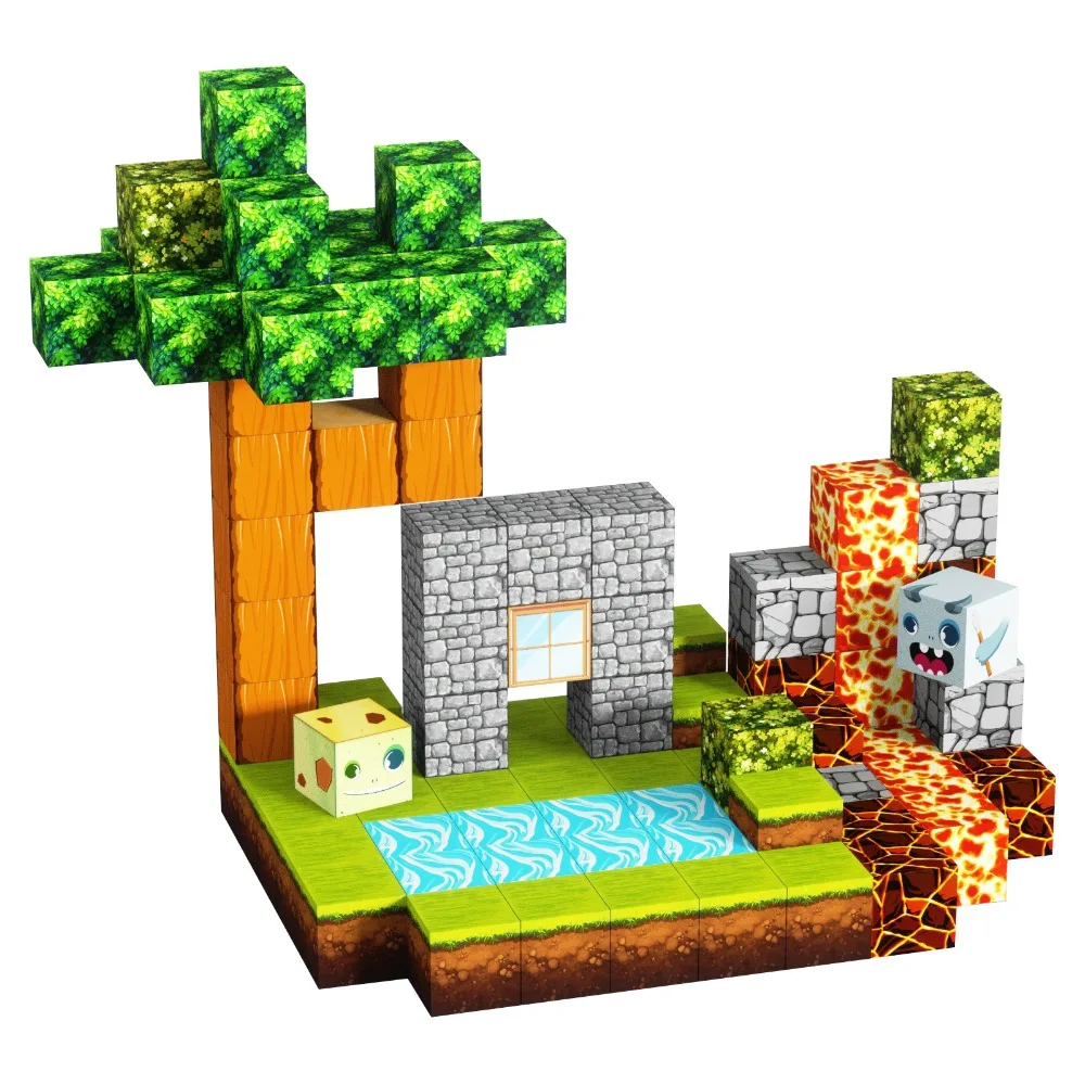 100Pcs/Set Magnetic Building Blocks Children Kids Educational Toy Gift Minecraft  Star Wars Lego