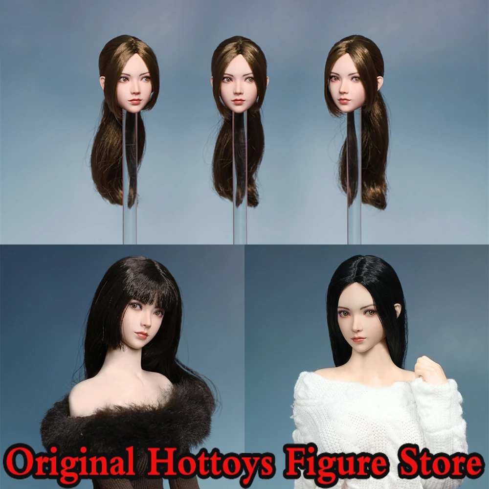 

JKTOYS K007 масштаб 1/6, женская голова солдата, скульптура Milly, подвижные глаза, красивая голова, резьба, подходит для 12-дюймовой экшн-фигурки, тело куклы