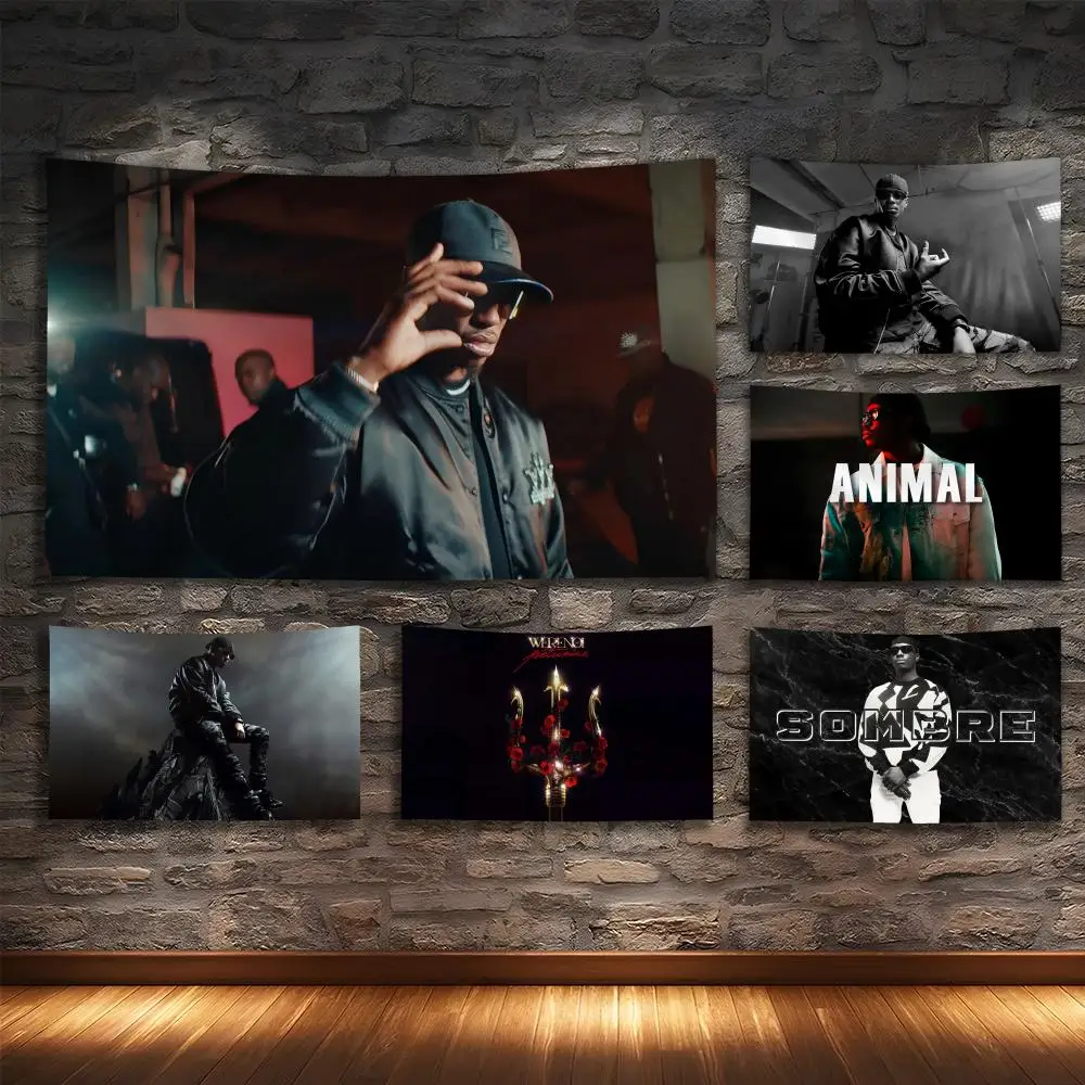 

W-Werenoi Singer rap Tapestry Custom Living Bedroom Party Dormitory interior Wall bohemian Decoration Attached clip