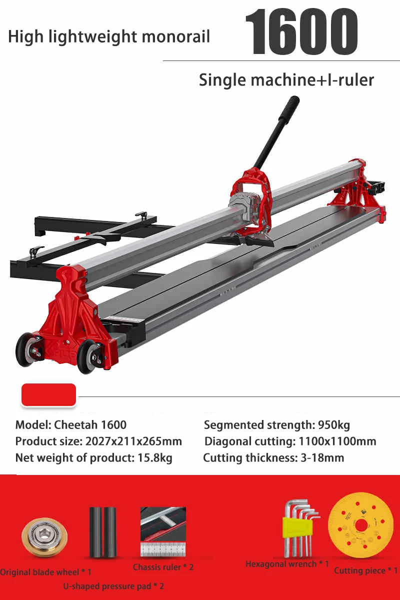 Hand Tile Cutting Machine Hand Ceramic Tile Laser Cutter Single Track High Precision Portable Floor Laser Tiles Cutter