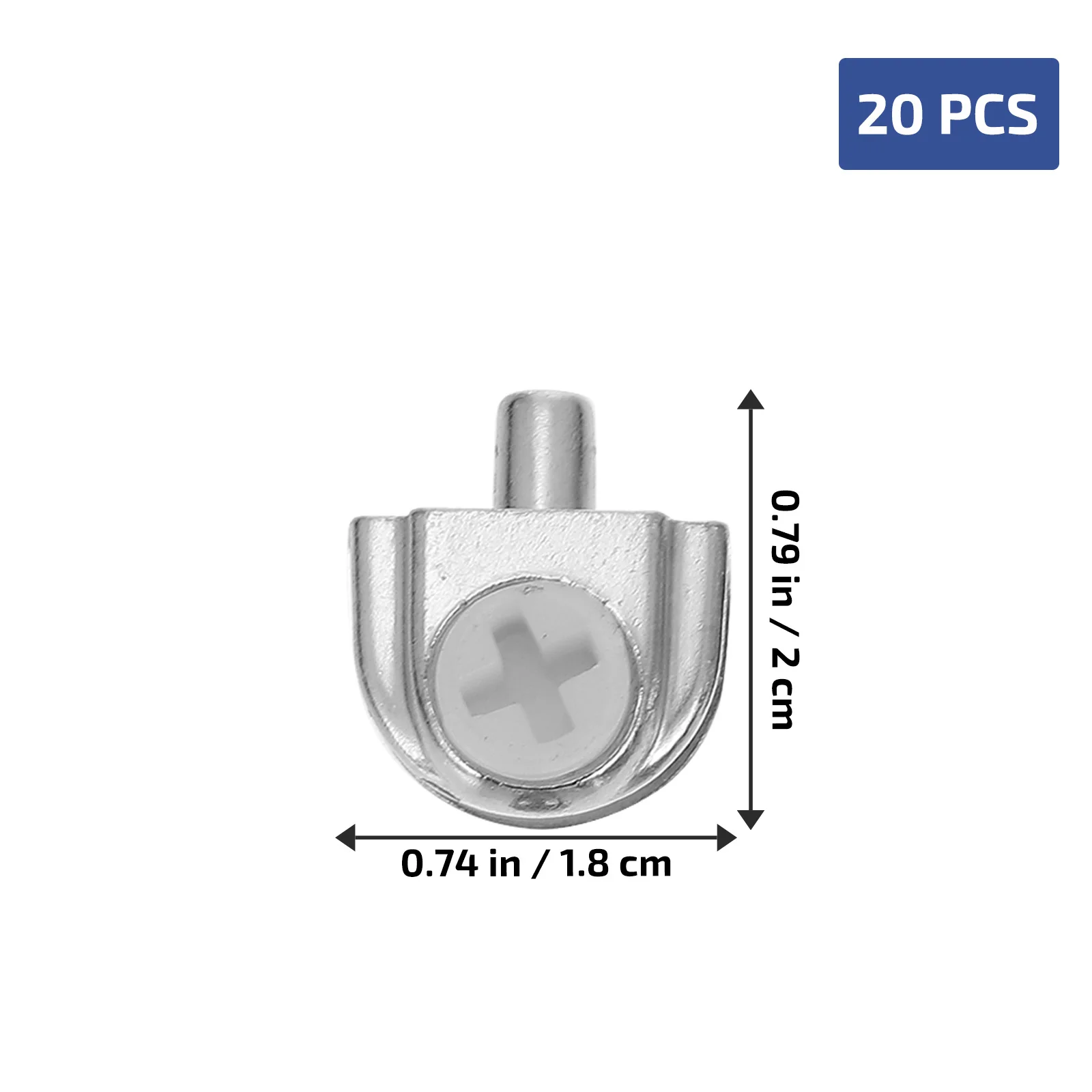 20 قطعة مشبك تقسيم زجاجي من سبائك الزنك رف زجاجي قوي عالي القوة يدعم المظهر الحديث ديكور مطبخ الحمام #2