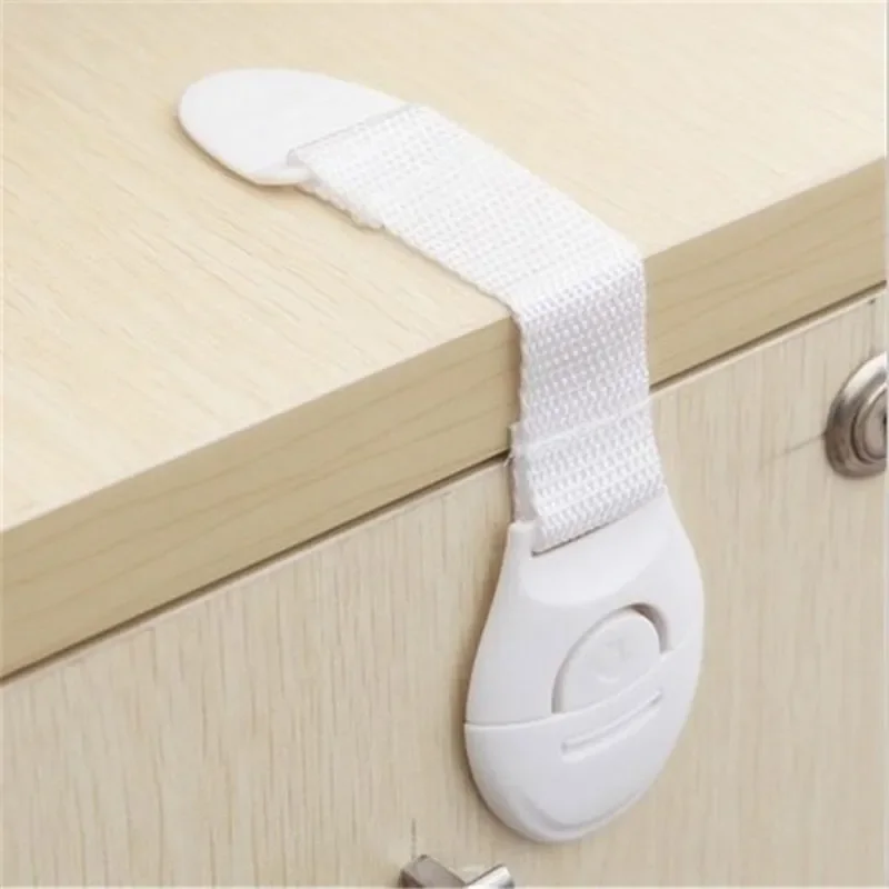 10PCS/Lot Baby Safety Protector Child Cabinet locking Multi-function Plastic Lock Protection Children Locking For Doors Drawers