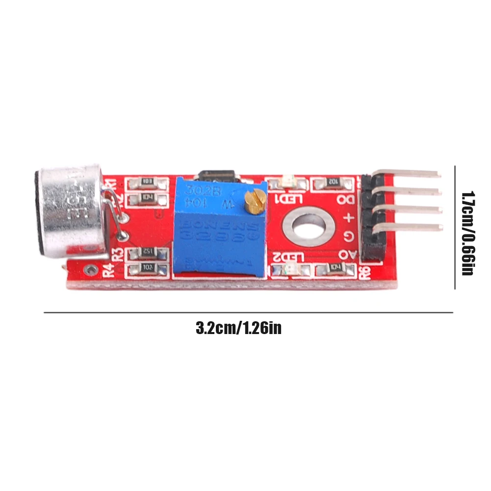 High Sensitivity Sound Microphone Sensor Module DC 4-6V LM393 for Voice Controlled Lighting Applications