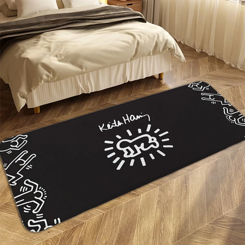 

Rug for Bedroom K-Keiths H-Harings Modern Home Decoration Washable Non-slip Kitchen Mats Bathroom Living Room Floor Carpet